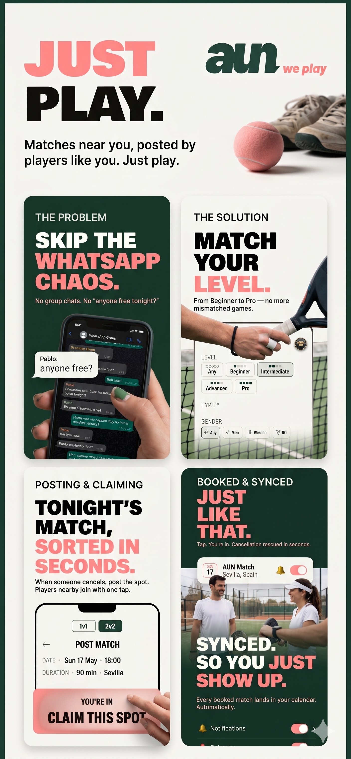 AUN we play, app overview