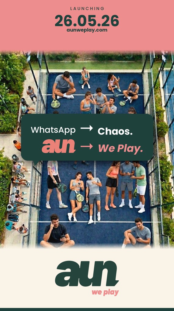 Padel players on court